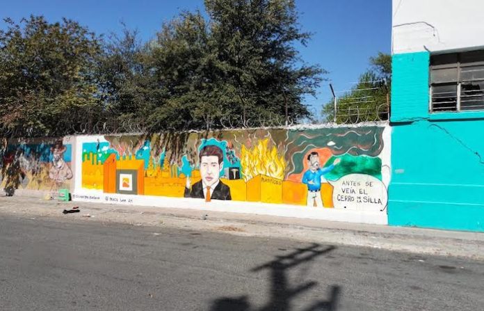 Condena Waldo Fernández censura de mural de protesta