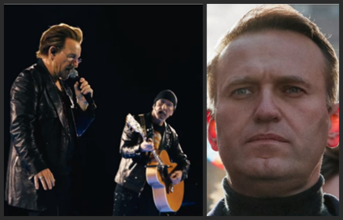 U2 hace homenaje póstumo a Alekséi Navalni