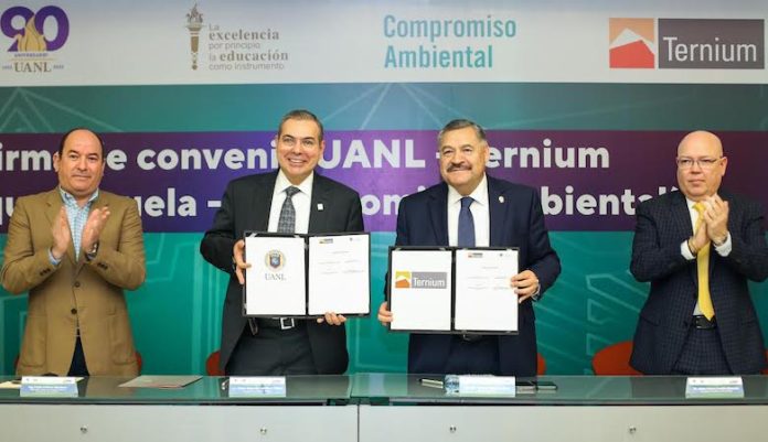 Firman UANL y Ternium convenio de reforestación del Bosque Escuela