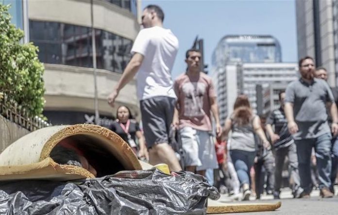 Población en situación de calle crece 16 veces en los últimos 11 años en São Paulo