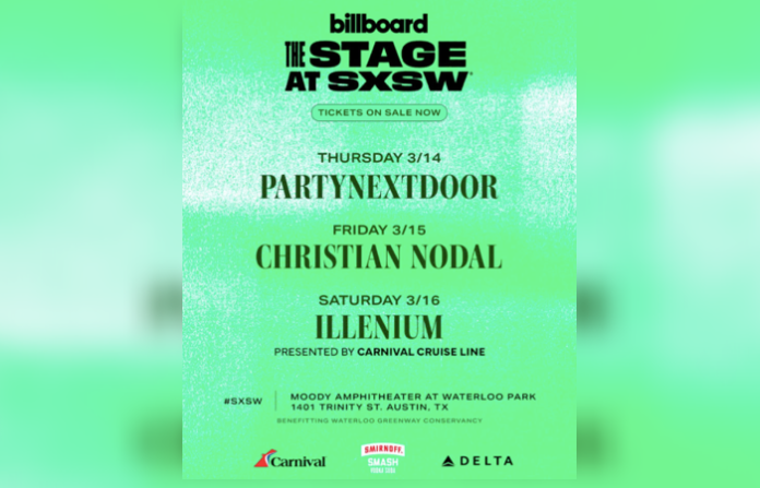 Billboard presenta THE STAGE en SXSW 2024: PARTYNEXTDOOR, Christian Nodal, ILLENIUM y más