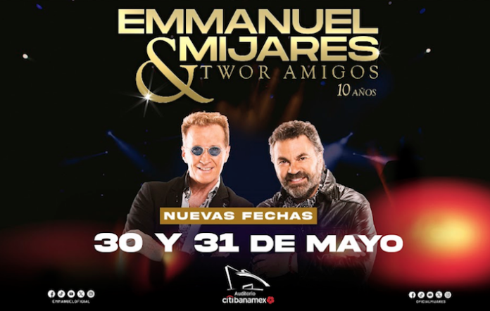 Emmanuel & Mijares anuncian nueva fecha para Monterrey