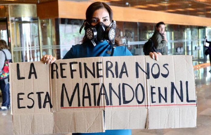 Karina Barrón exige clausurar la refinería de Cadereyta; provoca el 65 % de contaminación en Monterrey y sus alrededores