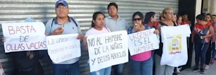 Miles de personas en Argentina hacen fila frente a ministerio en reclamo por alimentos