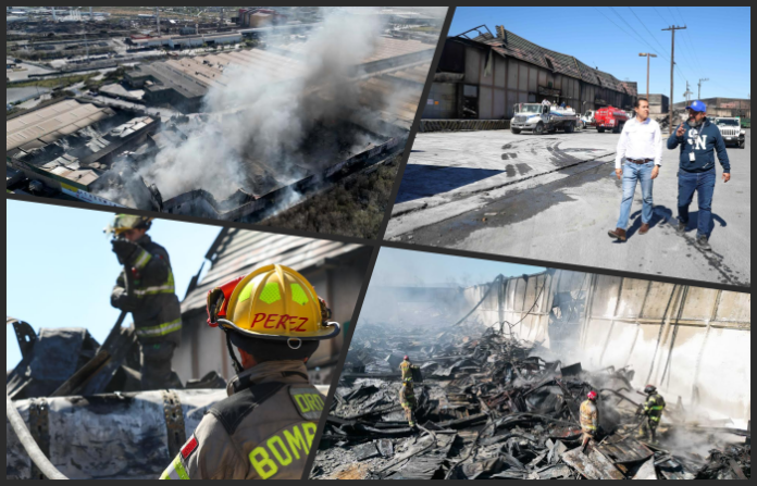 Está incendio en fábrica de San Nicolás “casi” apagado