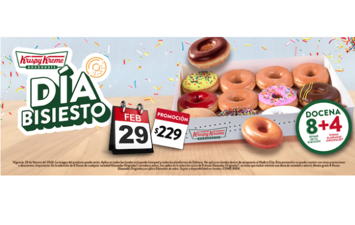 Celebra y endulza este día bisiesto con KRISPY KREME®
