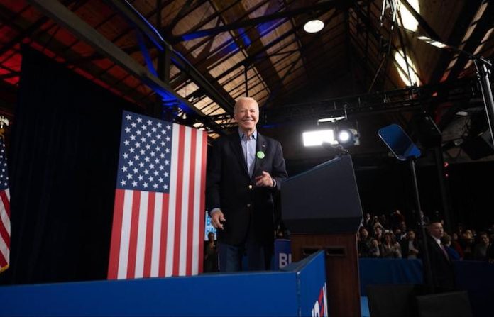 Biden tendría asegurada la candidatura presidencial en EU, según proyección electoral