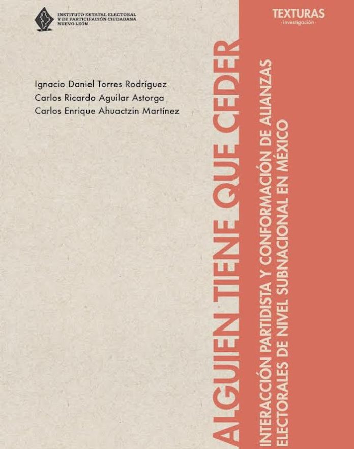 Conoce con libro del IEEPCNL desafíos de partidos en alianza electoral