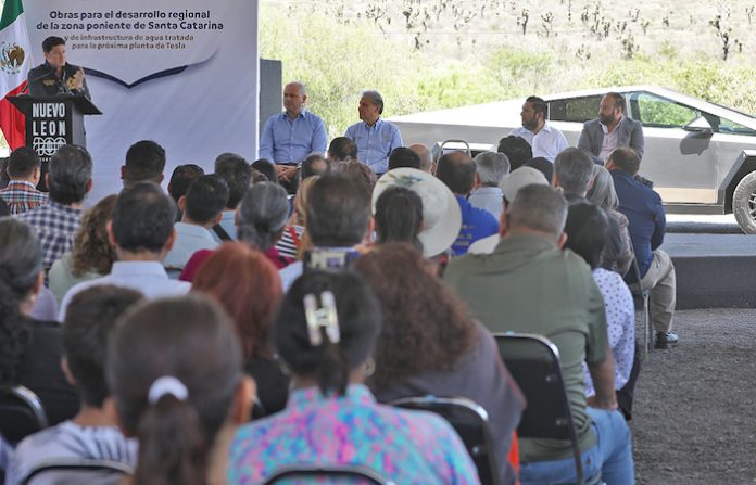 Supervisa Gobernador arranque de obras de infraestructura hídrica para Tesla