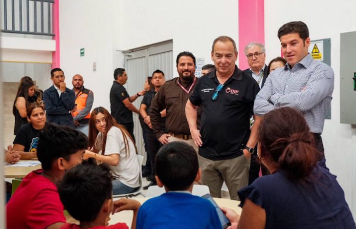 Samuel García supervisa entrega de los trabajos de rehabilitación del albergue para niñas, niños y adolescentes migrantes