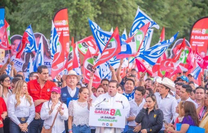 Anuncia en el arranque de su campaña José Luis Garza Ochoa que buscará la seguridad y la paz social para Guadalupe