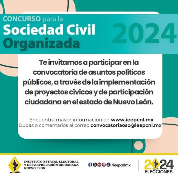 Convocan a sociedad civil y colectivos a postular proyectos cívicos