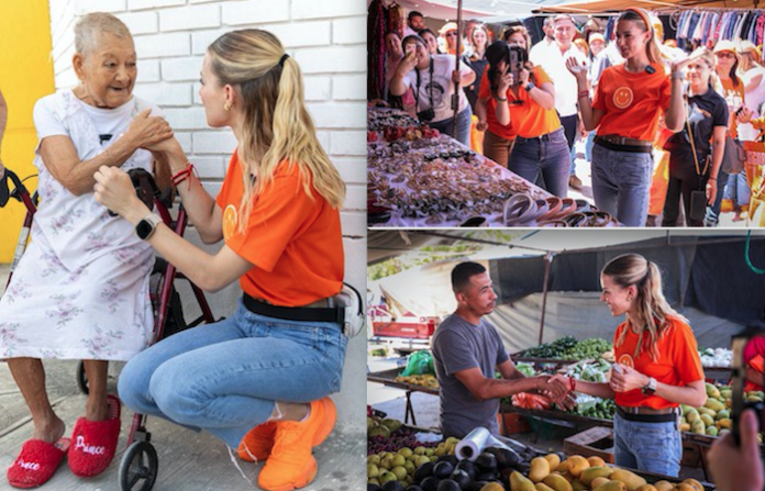 Mariana Rodríguez visita Barrio de la Nuevo Repueblo