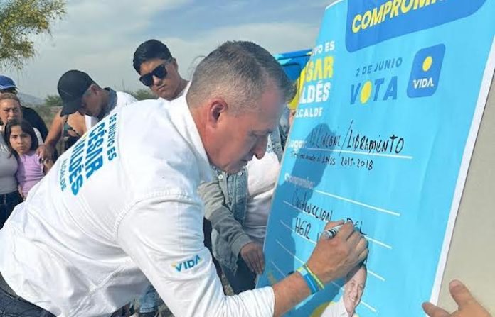 César Valdés se compromete a gestionar la construcción del Hospital General Regional del IMSS en García