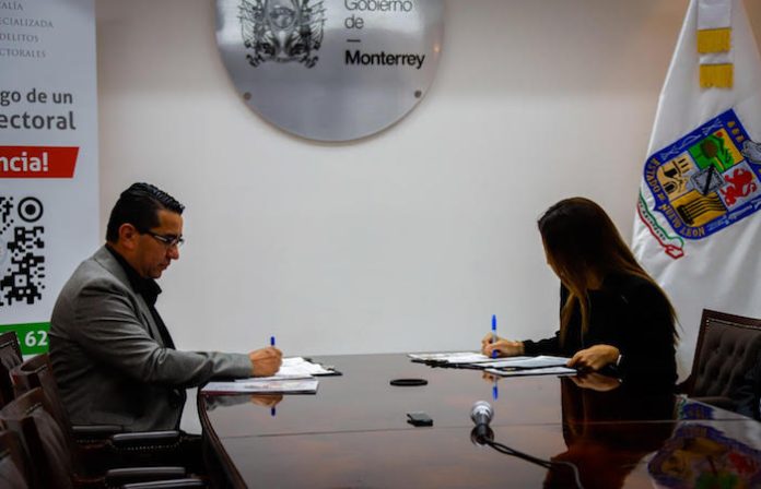 Firman Monterrey y Fiscalía Especializada Sistema de Blindaje Electoral 23-24