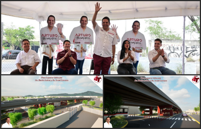 Proyecta Arturo Benavides puente vial Carretera a Reynosa – Israel Cavazos