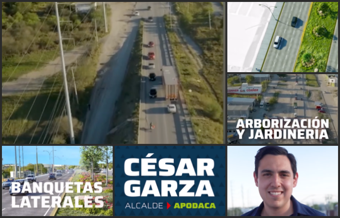 Buscaría César Garza Arredondo la ampliación de la carretera Apodaca-Villa Juárez