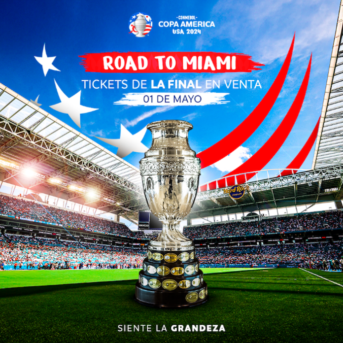 Venta de entradas para final de Copa América de fútbol comenzará el 1 de mayo