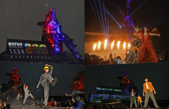 Iluminan los festejos de los 200 de Nuevo León