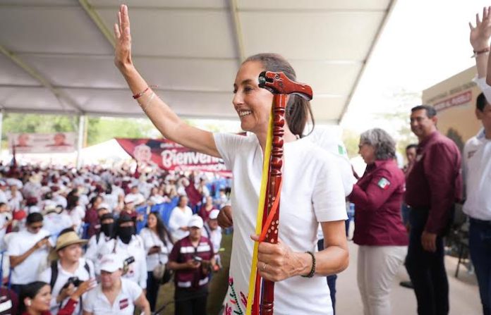 Claudia Sheinbaum aseguró que Morena, el PT y el PVEM son un mismo equipo que lucha por continuar con la transformación de México