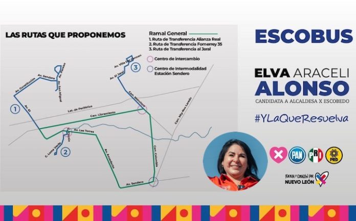 Propone Dr. Elva Araceli Alonso nuevo modelo de transporte gratuito “ESCOBUS”