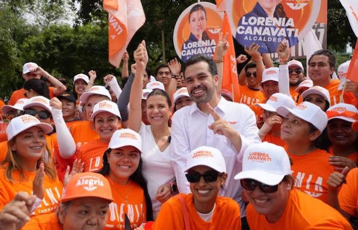 “El verdadero voto útil en NL es por MC”; reiteran Máynez y Lorenia Canavati