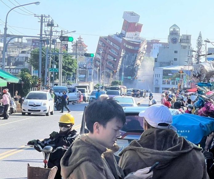 Suben a más de 1.000 los heridos por fuerte terremoto en Taiwán