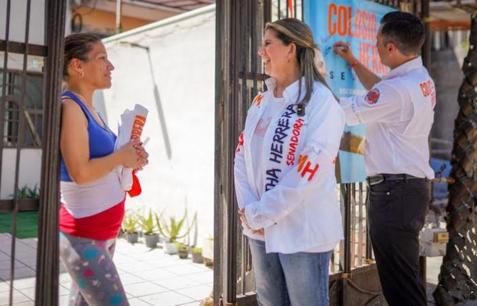 Pintan de naranja la Col. Metroplex Colosio y Martha Herrera