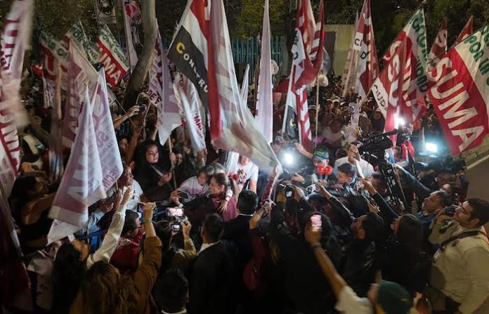 “Vamos a ganar la presidencia”, dice Claudia Sheinbaum al termino del primer debate