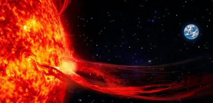 Científicos registran una nueva erupción fuerte en el Sol que apunta a la Tierra