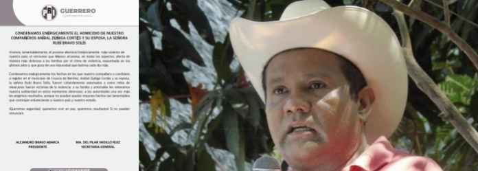 Asesinan a candidato del PRI y a su esposa en el estado de Guerrero