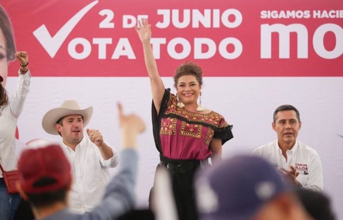 Clara Brugada anuncia declinación de candidatos de MC por Morena