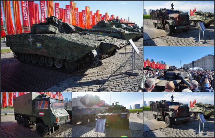 Abre en Moscú la exhibición de blindados de Ucrania y Occidente capturados por las fuerzas rusas