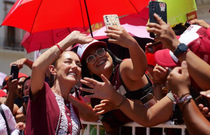 “Salgamos a votar todas y todos libremente”: Claudia Sheinbaum