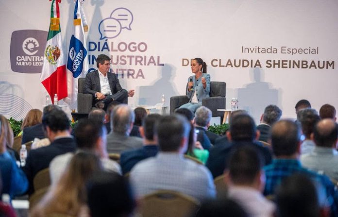 Comparte Claudia Sheinbaum logros y propuestas ante empresarios de Nuevo León