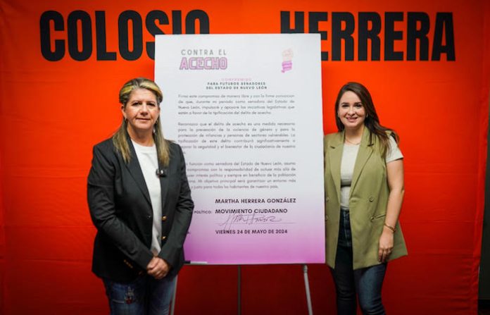 Martha Herrera se compromete en trabajar contra el acecho