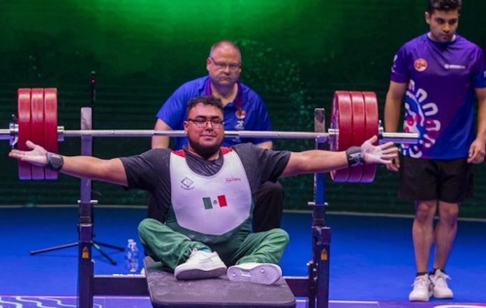 Martín Pérez logra su primer oro internacional en el México 2024 Para Powerlifting World Cup