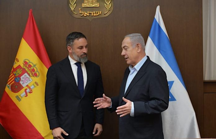 Controversia en España: Abascal visita a Netanyahu y promete anular el reconocimiento de Palestina