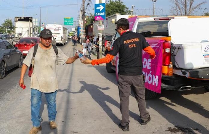 Instala PC de Guadalupe puntos de hidratación