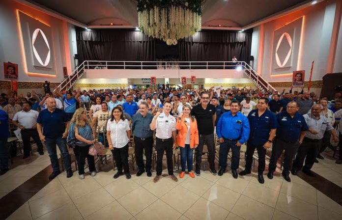 Refuerzan Colosio y Herrera sus propuestas con líderes sindicales