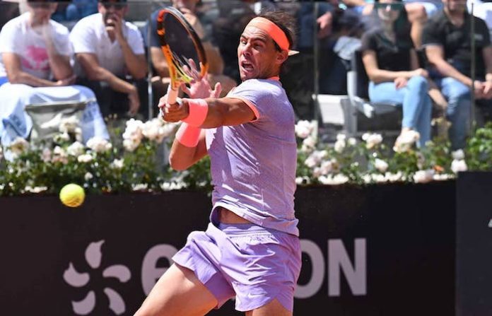 Nadal se exige hasta remontar en Roma
