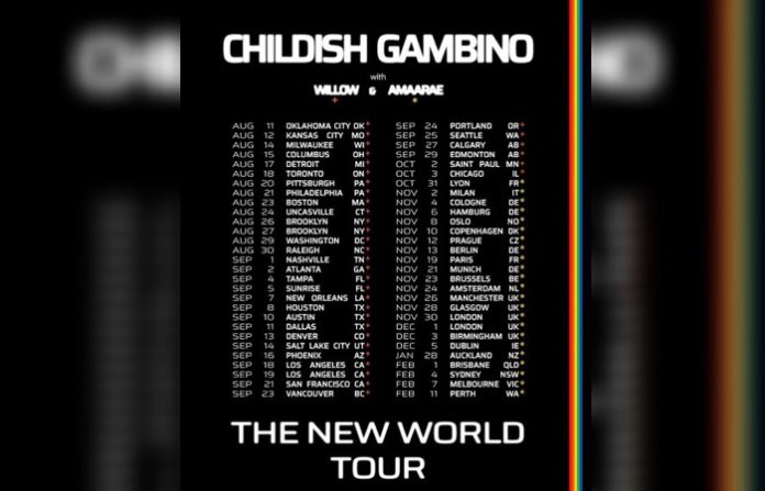 Childish Gambino anuncia gira global