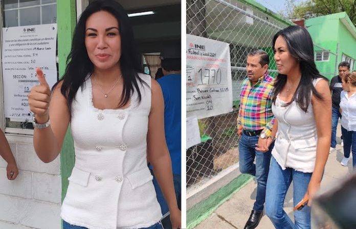 Acude emocionada y positiva a votar Ale Morales