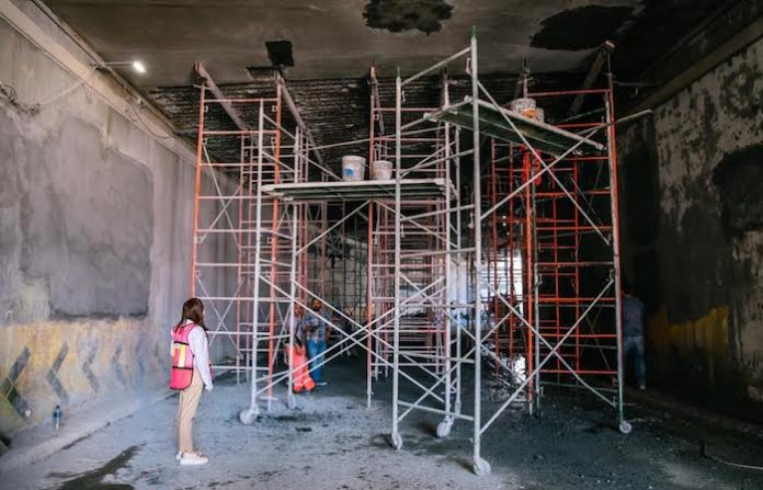 Registran más del 70% de avance en rehabilitación de paso deprimido en Guadalupe