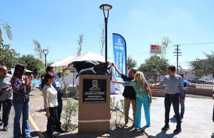 Concluye primer proyecto ganador de Presupuesto Participativo 2023 San Nicolás