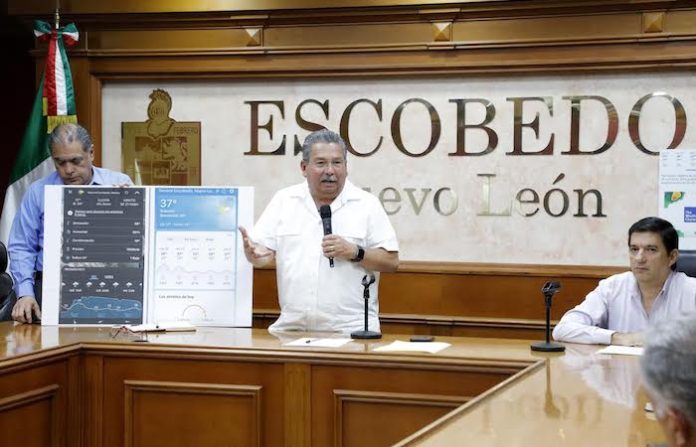 Escobedo se reporta listo para ante la llegada de fuertes lluvias