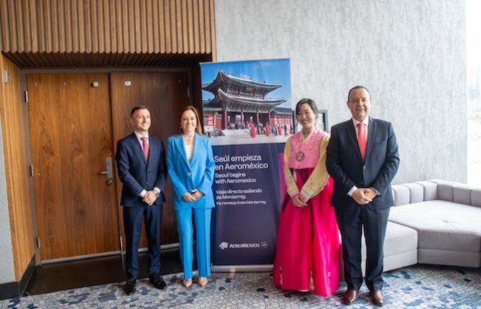 NL se conecta con Asia: Aeroméxico inaugura ruta aérea directa Monterrey-Seúl