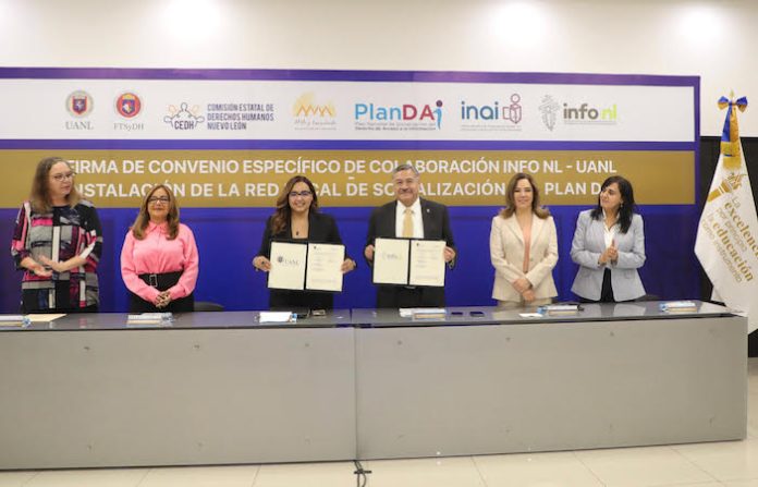 Firma INFONL convenio con la UANL y Acta de Instalación de la Red Local de Socialización del Plan DAI 2024-2025 en NL