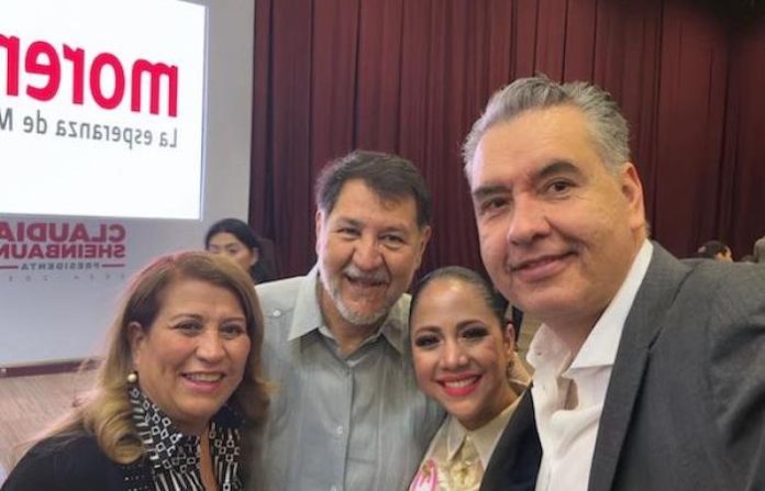 Waldo Fernández y Judith Díaz asisten a plenaria de la 4T