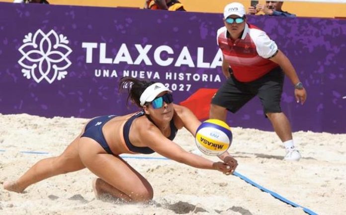 Arrasa México en debut del Preolímpico de Voleibol de Playa Tlaxcala 2024